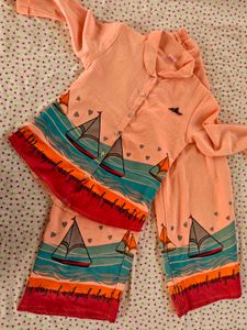 Cute Sleepwear Set with Sailboats co cord se