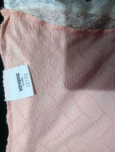 Cute Pink Textured Long Sleeve Top