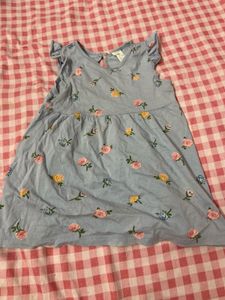 Cute Floral Print Baby Dress