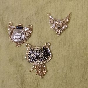 Vintage Gold Pendants Set