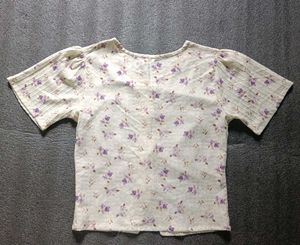 Floral V Neck Blouse