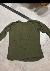 Olive Green Casual Tee
