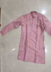 Elegant Pink Sequined Kurta 'NO OFFERS'