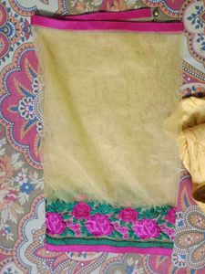 Yellow Embroidered Kurta