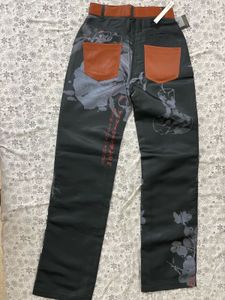 Unique Artistic Print Pants