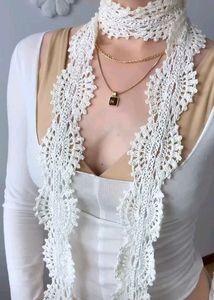 Elegant Crochet Lace Scarf