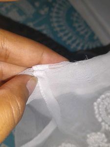 White Lucknowi Chikankari Kurti Price Drop 🥳 Just