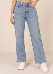 Light Wash Wide Leg Jeans