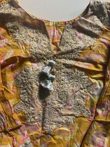 Pakistani yellow kurta set