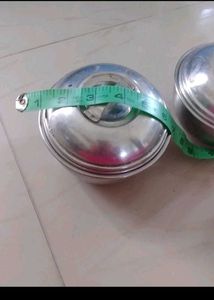 Set of 2 Stainless Steel Food Containers