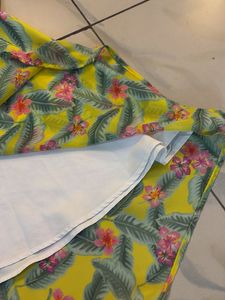 Yellow Tropical Print Sundress