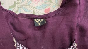 Elegant Purple Kurta