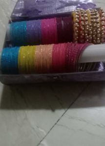 Vibrant Multi-Color Bangle Set