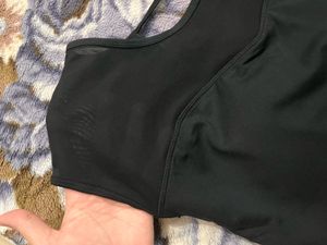 Stylish Black Mesh Top