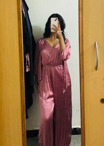 Elegant Rose Gold Jumpsuit