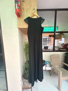 Elegant Black Sequined Gown