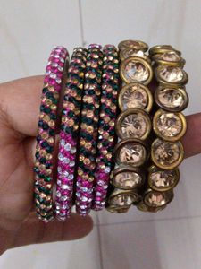 Set of Embellished Bangles