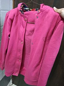 Pink Casual Jacket