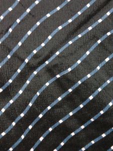 bust 34 Elegant Black Striped Gown