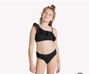 Black Ruffle Detail Bra