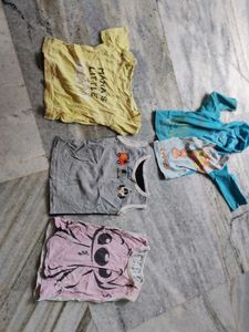 Baby T-Shirt Bundle - 5 Pieces
