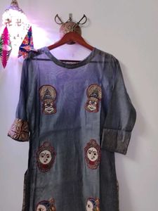 Grey Hand Crafted Kurti