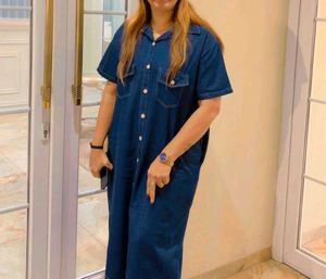 Stylish Denim Shirt Dress