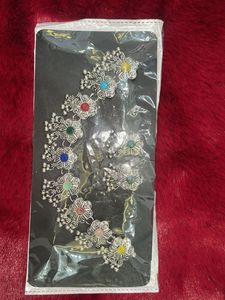 Boho Flower Choker with Colorful Stones