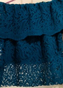 Beautiful Party Wear Net Crop top For Ladies