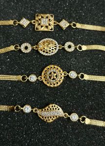 Elegant Gold Bracelets Set
