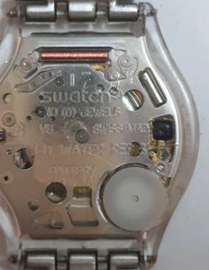 1999 Swatch Skin, Paved In Silver, Pure Black Face