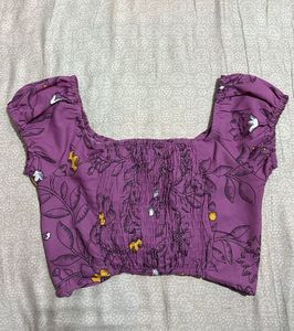 Floral Print Crop Top