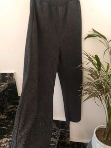 Stylish Textured Wide-Leg Pants