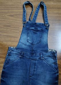 Blue Denim Overalls Jeans