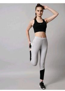 Grey Black Jeggings With Pocket
