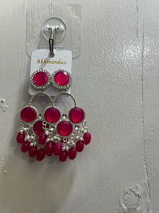 Beautiful Pink Dangle Earrings