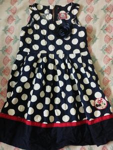 Polka Dotted Cotton Dress