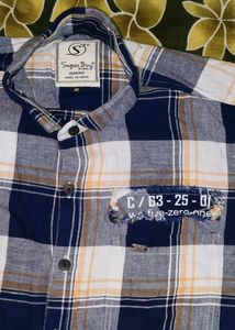 Superboy Cheque Shirt Cotton