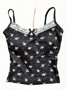 black floral lace top