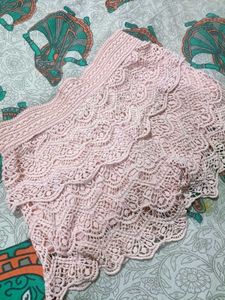 Pink Lace Layered Shorts