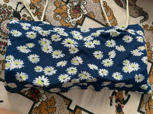 Blue Daisy Print Tube Top