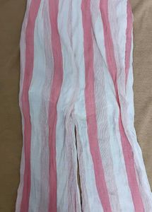 Striped y2k co-ord set with flared bottoms