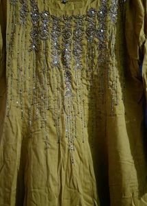 unused Elegant Yellow Kurta Set
