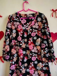 Floral Print Midi Dress