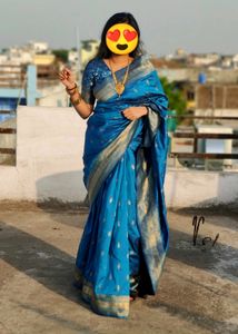 Zari Silk Saree With Blouse