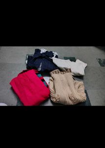winter combo sweater dresses warm 3