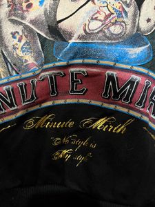 Minute Mirth Graphic Zip-Up Hoodie