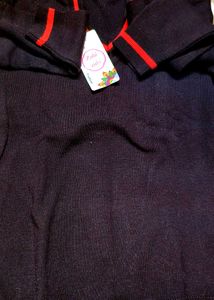 Winter Mehroon With Red Stripes Uniform Sweater...