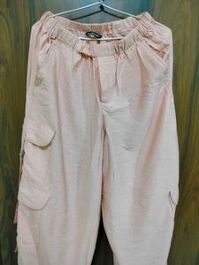 Women's Pink Cargo Pants