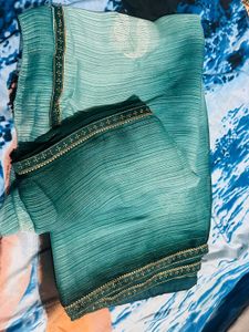 Elegant Green Saree not used